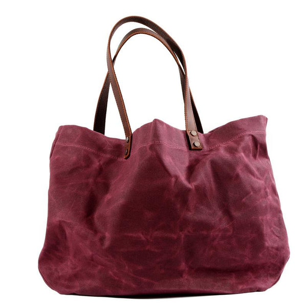 Cool Canvas Leather Mens Casual Waterproof Tote Bag Shoulder Bag Tote Purse For MCCY01391028