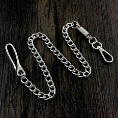 COOL SILVER STAINLESS STEEL MENS PANTS CHAINs WALLET CHAIN BIKER WALLET CHAIN FOR MEN