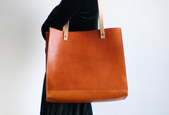 Handmade Leather Tote Purse Handbag Shoulder Bag Large for Women Leather Shopper Bag - EverHandmade