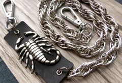 silver biker trucker punk scorpion hook wallet Chain for chain wallet biker wallet trucker wallet