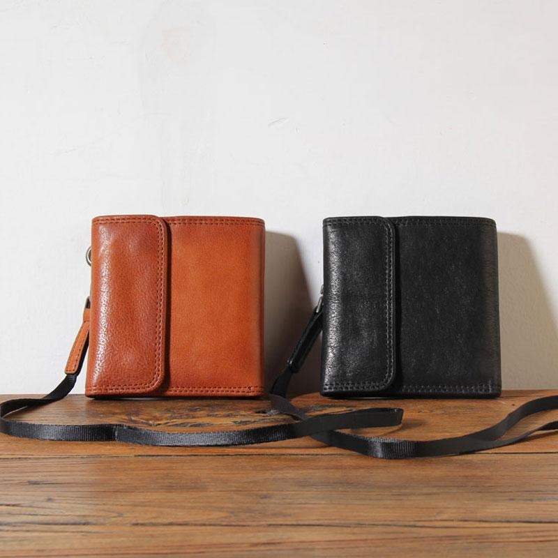 Genuine Leather Mens Cool billfold Leather Wallet - Back View