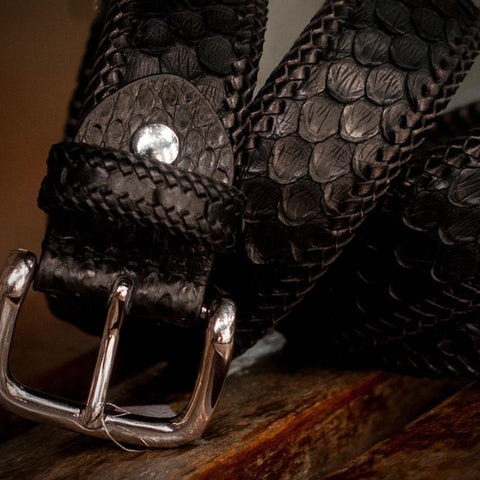 Handmade Black Leather Mens Belts Custom Cool Leather Men Belt for Men