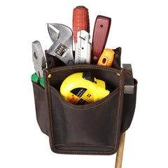 Cool Men's Leather Tool Pouch electrician Waist tool bag  Belt Pouch For Men