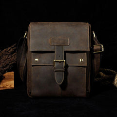 Small Leather Mens SIDE BAGs COURIER BAGs Messenger Bag Shoulder Bag for Men