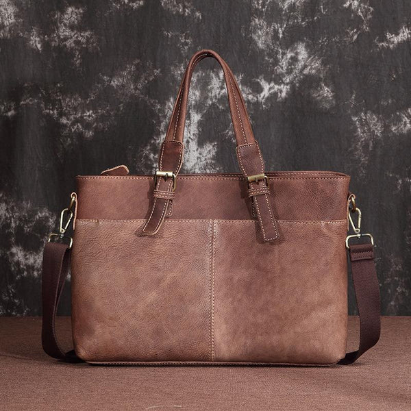 Brown Cool Leather 14 inches Light Brown - Back View