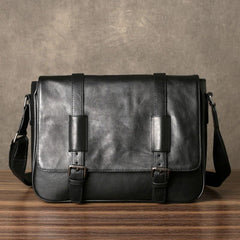 Leather Mens Cool Messenger Bag Shoulder Bags Cycling Crossbody Bag for men