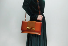 Genuine Leather Clutch Bag Purse Shoulder Bag for Women Leather Crossbody Bag - EverHandmade