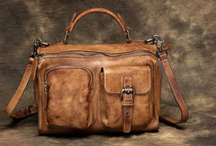 Handmade Leather handbag purse shoulder bag for women leather shopper bag - EverHandmade