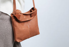 Handmade Genuine Leather Handbag Tote Bag Shopper Bag Shoulder Bag Purse For Women