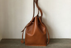 Genuine Leather Bucket Bag Shoulder Bag For Women Leather Crossbody Bag - EverHandmade