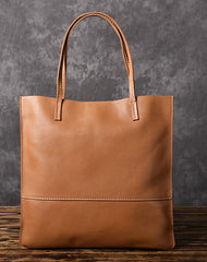 Handmade Women Leather Tote Bag Brown For Women
