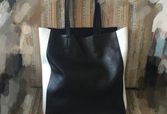 Handmade Vintage Leather Oversize Tote Bag Shoulder Bag Handbag For Women - EverHandmade