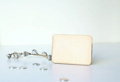 Handmade leather card slot small wallet purse coin wallet purse mini women - EverHandmade