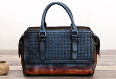 Genuine Handmade Woven Vintage Leather Handbag Shoulder Bag Women Leather Purse - EverHandmade