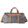 Gray Canvas Mens Travel Bag Weekender Bag Duffle Bag Large Canvas Weekender Bag for Men