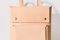 Handmade Leather beige backpack bag purse shoulder bag phone satchel bag