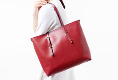 Genuine Leather handbag shoulder bag large tote for women leather shopper bag - EverHandmade