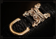 Handmade Leather Small Tooled Mens Cool billfold Wallet Chain Wallets Biker Wallet for Men