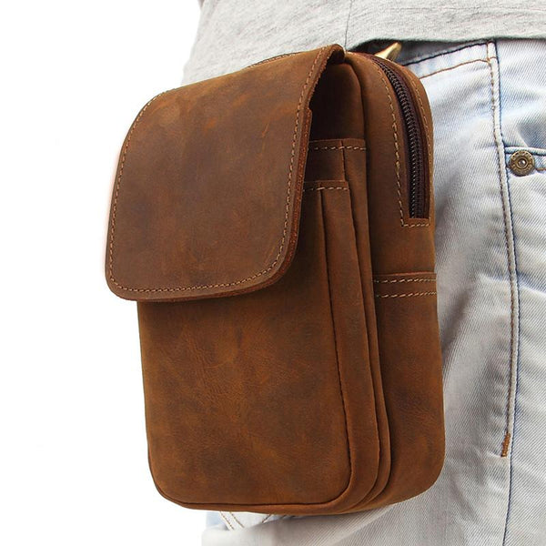 Leather Belt Pouch For Men
