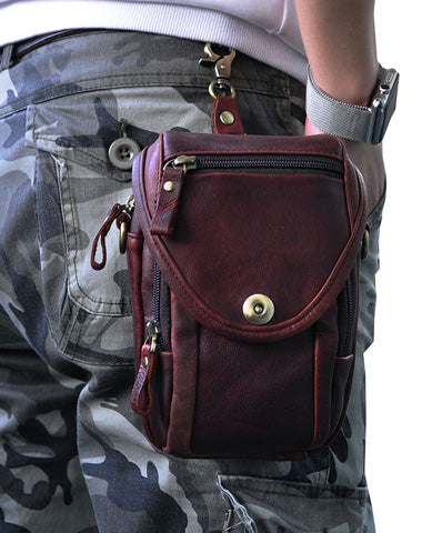Cool Leather Belt Pouch for Men Waist Bags BELT BAG For Men