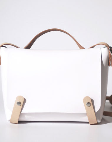 Handmade Fashion Leather White Womens Handbag Shoulder Bag for Women