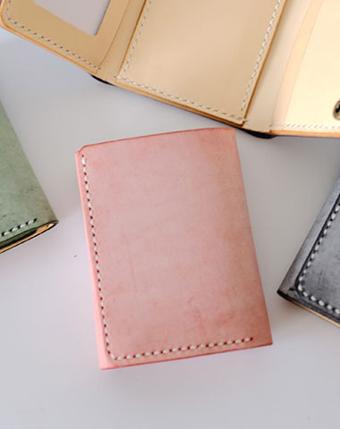 Handmade LEATHER Womens Trifold Small Wallet Leather Small Wallet FOR Women