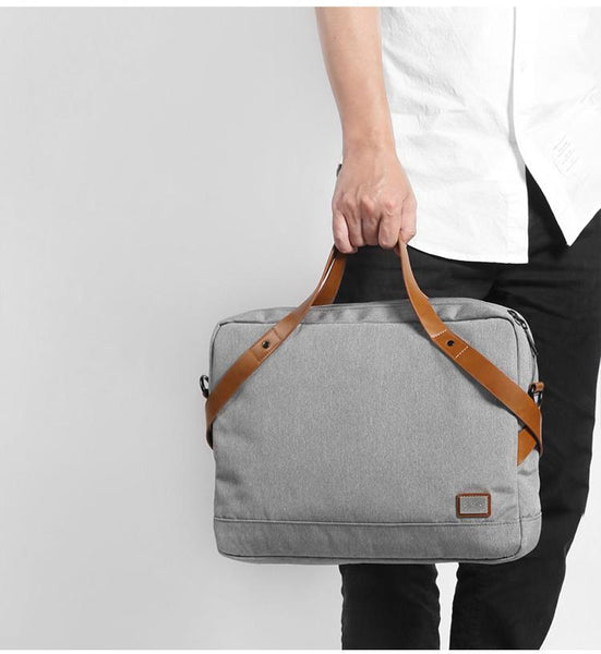 Fashion OXFORD CLOTH PVC Mens Black Gray Handbag Briefcase Business Laptop Brief XFZ00692024