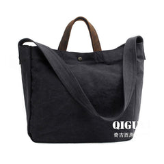 Mens Waxed Canvas Shopper Bag Canvas Tote Bag Canvas Shoulder Bag for Men