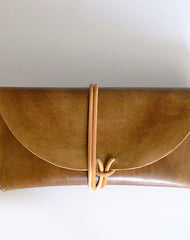 Handmade LEATHER Womens Long Wallet Leather Envelope Long Wallets FOR Women
