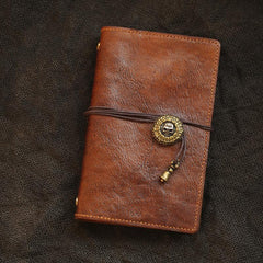 Vintage Handmade Leather Journal Notepad Brown Notebook For Men