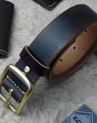 Handmade Vintage Leather Mens Belts Men Leather Belt for Men