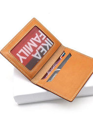 Leather Mens Card Wallets Small Wallet Slim Wallet Front Pocket Wallet for Men
