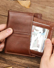 Simple Anti-Theft Leather Men's RFID billfold Wallet Multi-Card Wallet For Men