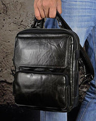 Cool Oiled LEATHER MENS Small Side Bag Small SHOULDER BAG HANDBAGS FOR MEN