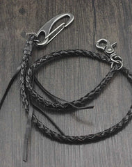 Braided Leather Cool Punk Rock Wallet Chain Biker Trucker Wallet Chain Trucker Wallet Chain for Men