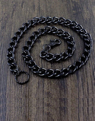 Cool Black Punk Pants Chain Biker Wallet Chain Black jeans chain jean chain Long Wallet Chain For Men