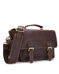 Vintage Leather Men's Shoulder Camera Bag Shoulder SLR Side Bag Briefcase For Men