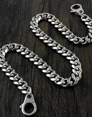 Badass Silver Mens Long Biker Wallet Chain Wallet Chain Pants Chain For Men