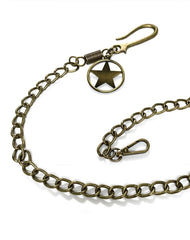 Brass Star Fashion Wallet Chain Punk Pants Chain Gold Wallet Chain Long Key Chain For Men