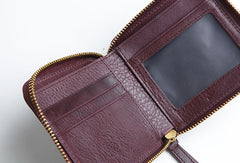 Genuine Leather Cute billfold Slim Zipper Wallet Card Holder Wallet Purse For Women Girl