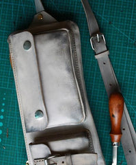 Handmade Leather Fanny Pack Mens Waist Bag Hip Pack Belt Bag Bumbag for Men