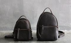 Mini LEATHER WOMEN Small Backpack Purses Cute Vintage School Backpacks FOR WOMEN