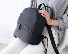 Leather Stylish Womens Small Backpack Mini Travel Backpack Purse for Women