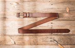 Handmade Cool Leather Mens Belt Leather Belt for Men