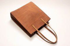 Vintage WOMENs LEATHER Tote Bag Stylish Leather Work Tote Purses FOR WOMEN