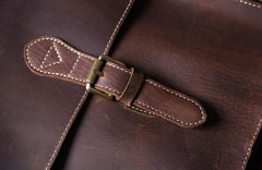 Vintage Brown Leather Mens Backpack Satchel Backpack School Backpack for men