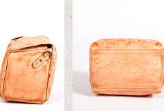Handmade Leather Purse Cute Cube Bag Crossbody Bag Shoulder Bag Purse For Women