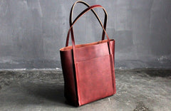 Stylish LEATHER Brown WOMEN Tote Bag Tote Shoulder Purses FOR WOMEN
