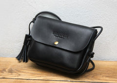 Cute LEATHER WOMEN Mini SHOULDER BAG Tassels Small Crossbody Purses FOR WOMEN