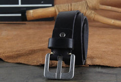 Genuine Leather Punk Rock Biker Trucker Mens Belt Men Black Coffee Belt for Men